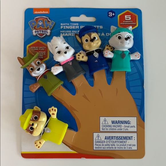 nickelodeon paw patrol finger puppets